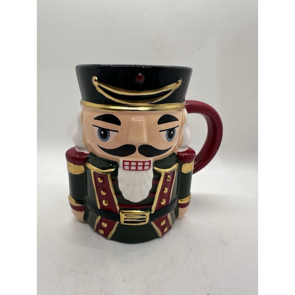 Sleigh Bell‎ Bistro Nutcracker Christmas Character Mug Ceramic Holiday Cup